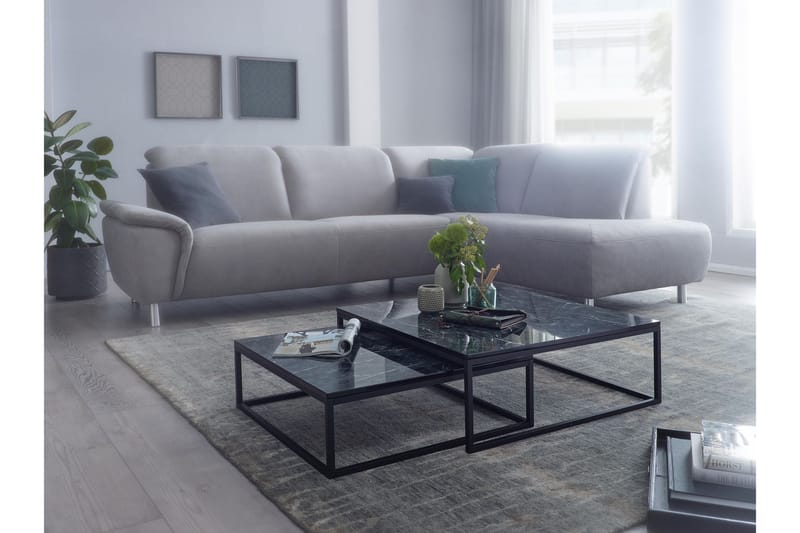 Satsbord Clanton 75 cm - Svart - Satsbord - Soffbord