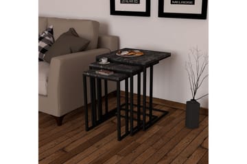 Satsbord Jeylin 3-pack 40 cm - Svart - Möbler - Bord & matgrupp - Soffbord