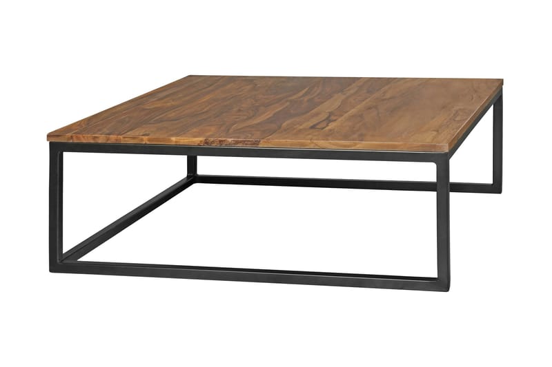 Satsbord Lysogorski 75 cm 2 Bord - Massivt Trä/Svart - Möbler - Bord & matgrupp - Soffbord