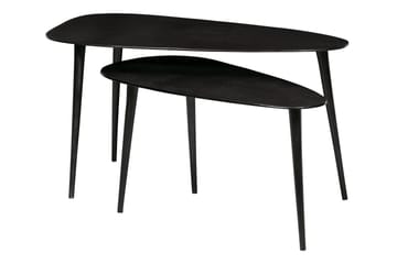 Satsbord Majada 89/76 cm Trekantig - Svart - Möbler - Bord & matgrupp - Soffbord