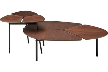 Satsbord Veramala 120 cm - Mörkbrun/Svart - Möbler - Bord & matgrupp - Soffbord