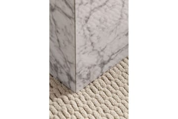 Satsbord Wohnling Set om 2 MONOBLOC högglans triangulär, modern stil Marmor, Vit - Marmor, Vit - Möbler - Bord & matgrupp - Soffbord