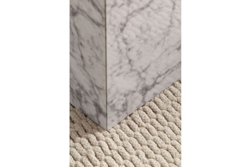 Satsbord Wohnling Set om 2 MONOBLOC högglans triangulär, modern stil Marmor, Vit - Marmor, Vit - Möbler - Bord & matgrupp - Soffbord