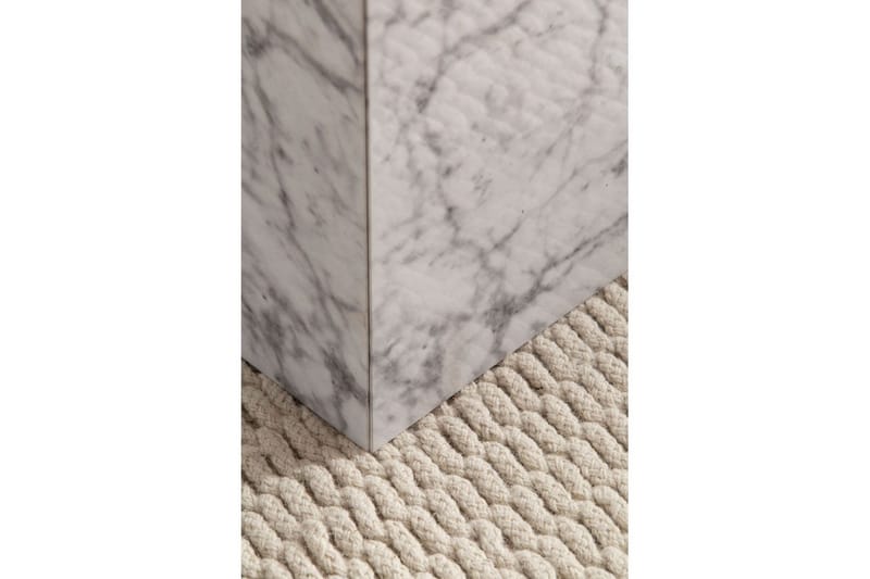 Satsbord Wohnling Set om 2 MONOBLOC högglans triangulär, modern stil Marmor, Vit - Marmor, Vit - Möbler - Bord & matgrupp - Soffbord - Kistbord