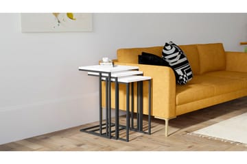 Satsbord Ziaxsas 40x61,8x40 cm - Vit - Möbler - Bord & matgrupp - Soffbord