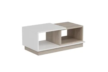 Schmida Soffbord 90x45 cm Vit/Brun - Hanah Home - Möbler - Bord & matgrupp - Soffbord