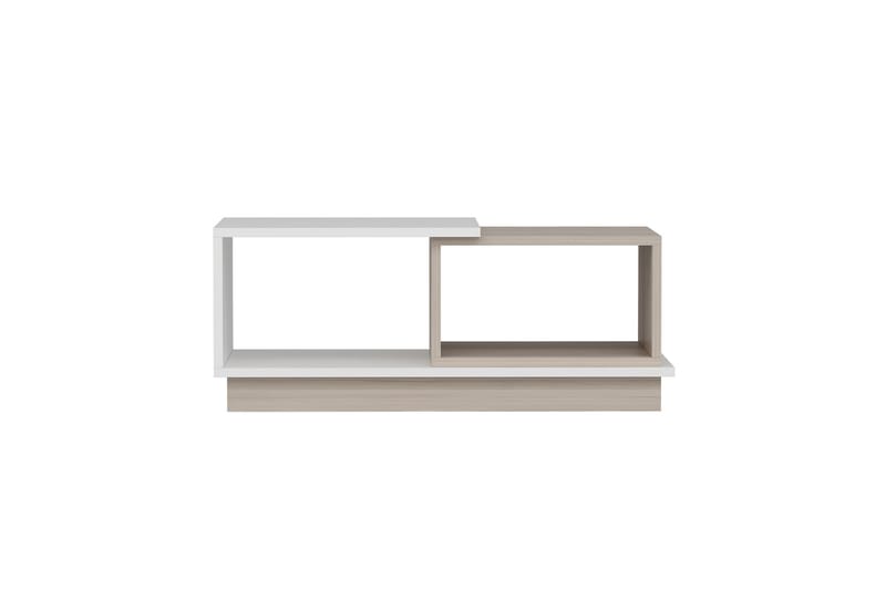 Soffbord Schmida 90x45 cm Vit/Brun - Hanah Home - Soffbord