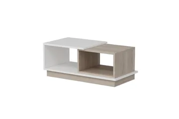 Schmida Soffbord 90x45 cm Vit/Brun - Hanah Home - Möbler - Bord & matgrupp - Soffbord