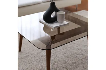 Selter Soffbord 80 cm - Brons/Glas - Möbler - Bord & matgrupp - Soffbord