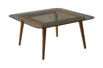 Selter Soffbord 80 cm - Brons/Glas - Möbler - Bord & matgrupp - Soffbord