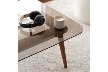 Selter Soffbord 80 cm - Brons/Glas - Möbler - Bord & matgrupp - Soffbord