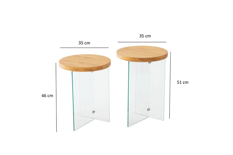 Serenity Soffbord 35 cm - Ek - Möbler - Bord & matgrupp - Soffbord