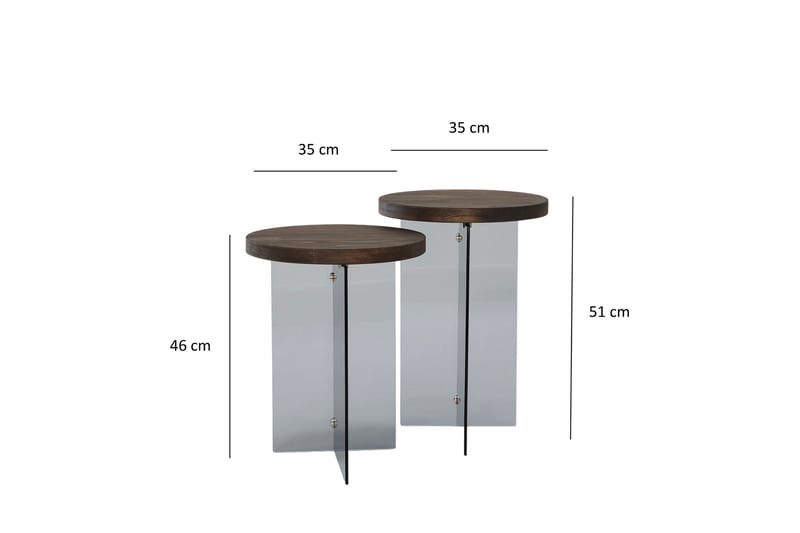 Serenity Soffbord 35 cm - Grå - Möbler - Bord & matgrupp - Soffbord