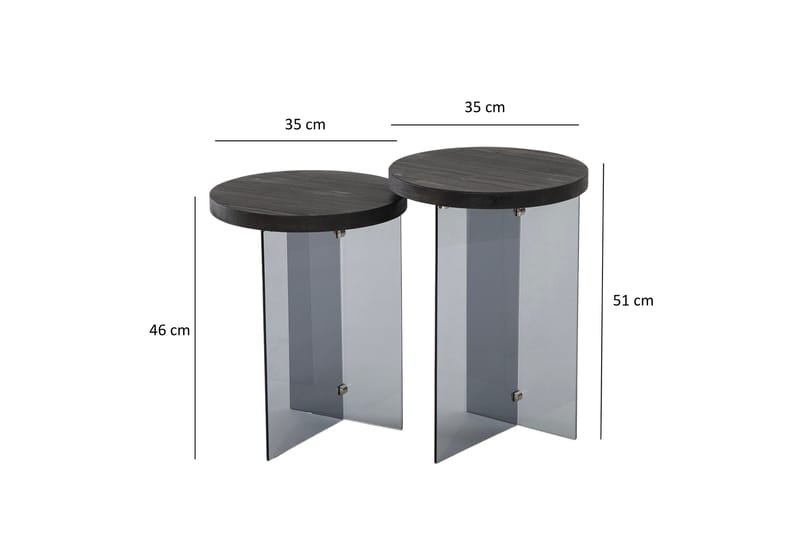 Serenity Soffbord 35 cm - Mörkgrå - Möbler - Bord & matgrupp - Soffbord