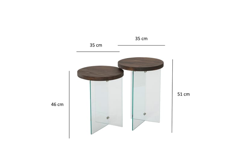 Serenity Soffbord 35 cm - Valnöt - Möbler - Bord & matgrupp - Soffbord