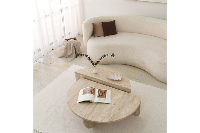 Soffbord Shaneka 90 cm - Beige - Möbler - Bord & matgrupp - Soffbord