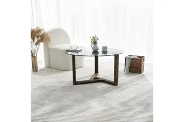 Sibas Soffbord 75 cm Runt - Rökfärgat/Teak - Möbler - Bord & matgrupp - Soffbord