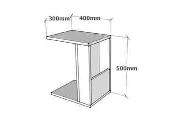 Sidobord Gefen 30 cm - Valnöt - Möbler - Bord & matgrupp - Soffbord