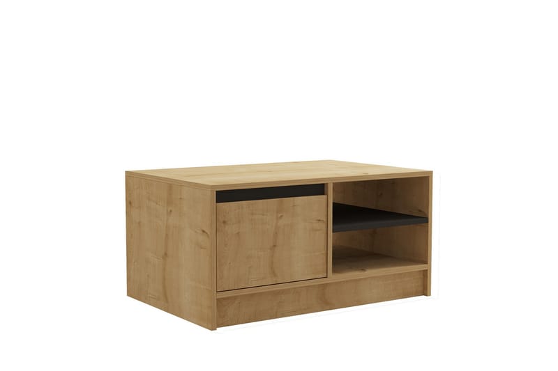 Soffbord Sirek 90 cm - Brun/Ek/Antracit - M�öbler - Bord & matgrupp - Soffbord