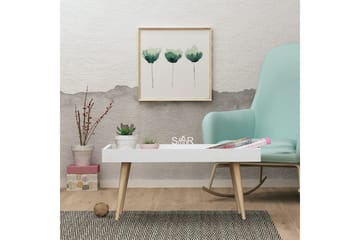 Skaberg Soffbord 80 cm - Vit/Natur - Möbler - Bord & matgrupp - Soffbord