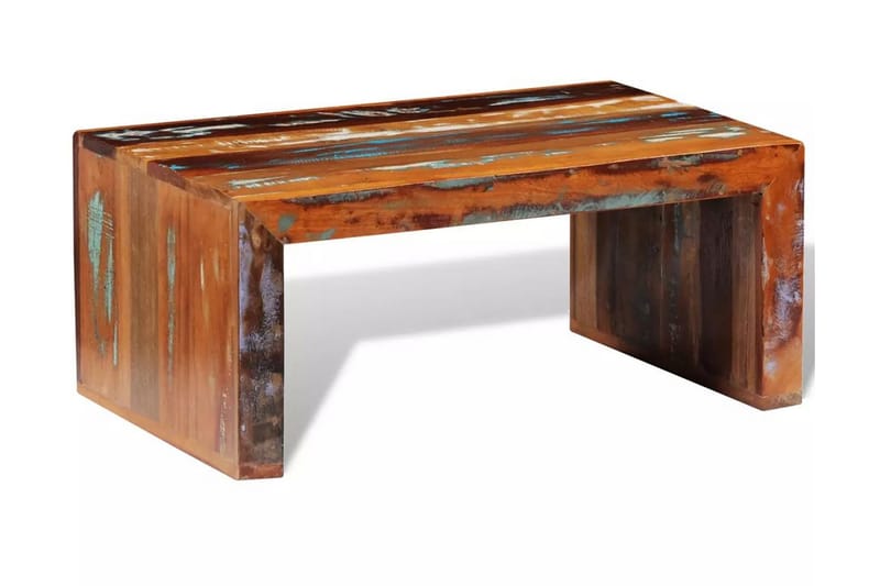 Soffbord återvunnet trä - Flerfärgad - Soffbord