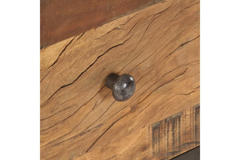 Soffbord 100x50x45 cm massivt återvunnet trä - Svart - Soffbord