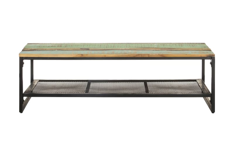 Soffbord 110x60x35 cm massivt återvunnet trä - Brun - Soffbord