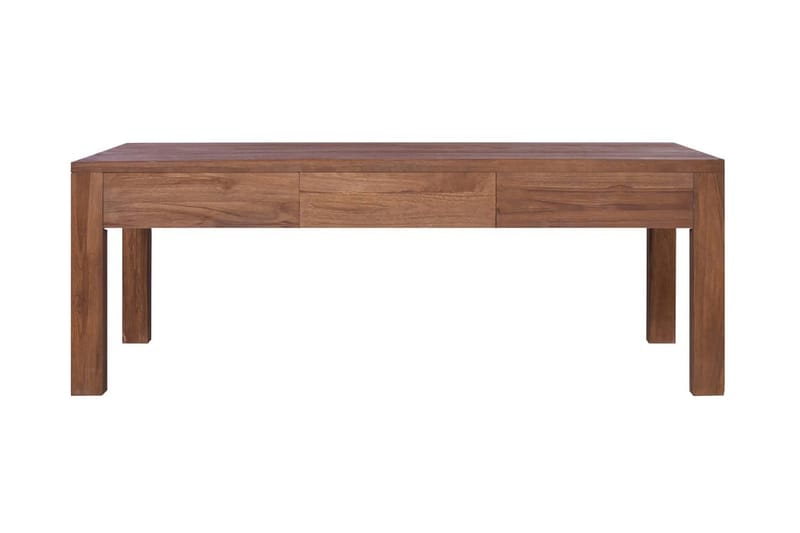 Soffbord 110x60x40 cm massiv teak - Brun - Soffbord