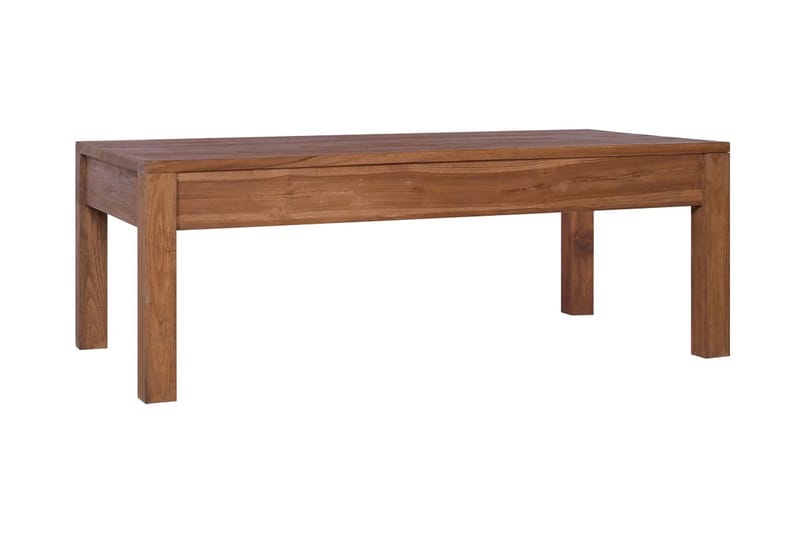 Soffbord 110x60x40 cm massiv teak - Brun - Soffbord