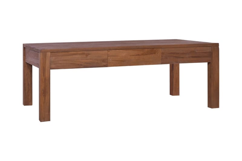 Soffbord 110x60x40 cm massiv teak - Brun - Soffbord