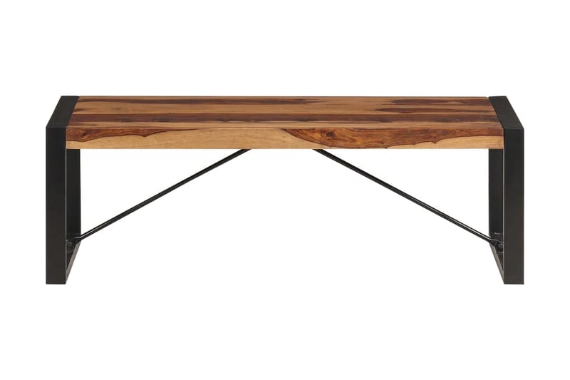 Soffbord 120x60x40 cm massivt sheshamträ - Brun - Soffbord med hjul - Höj och sänkbart soffbord - Soffbord med förvaring - Klaffbord & hopfällbart bord - Marmorbord - Soffbord