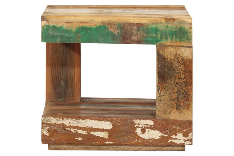 Soffbord 45x45x40 cm massivt återvunnet trä - Brun - Soffbord