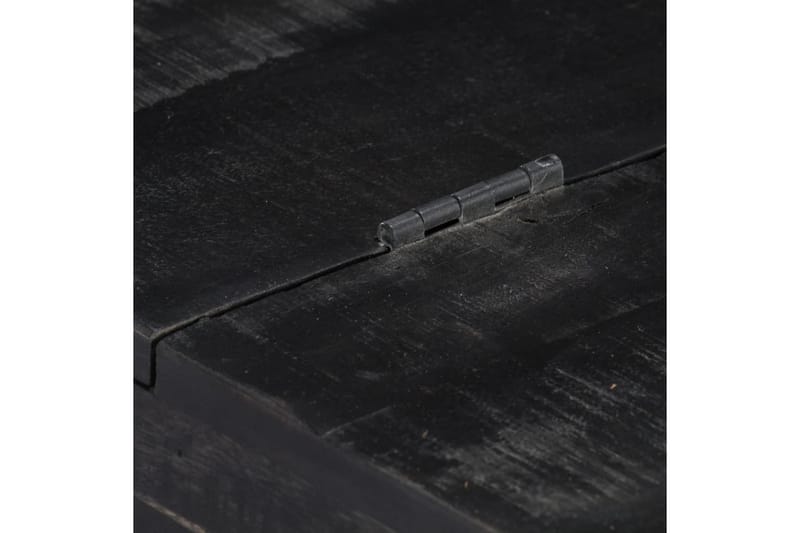 Soffbord 65x65x30 cm svart massivt mangoträ - Svart - Soffbord