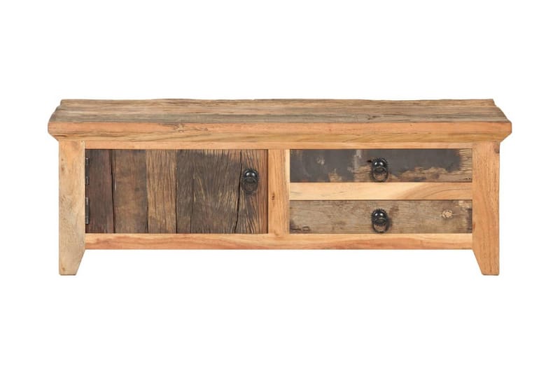Soffbord 90x50x31 cm massivt återvunnet trä - Brun - Soffbord