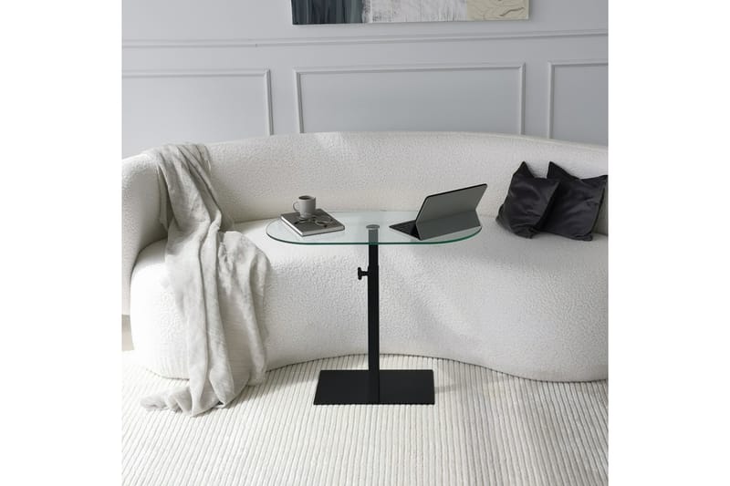 Soffbord Amadox 70x35x70 cm Oval - Svart - Möbler - Bord & matgrupp - Soffbord