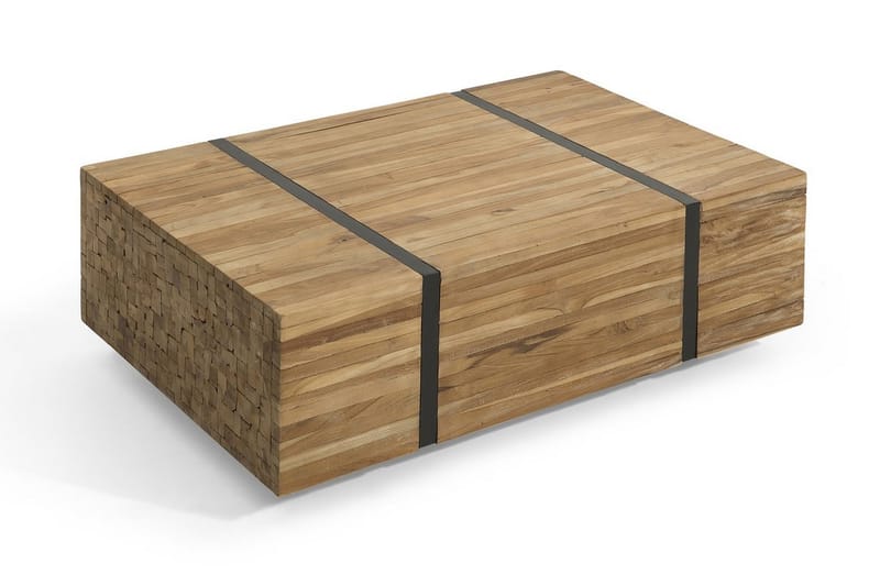 Soffbord Amodo 110 cm på Hjul - Brun/Svart - Möbler - Bord & matgrupp - Soffbord - Soffbord med hjul