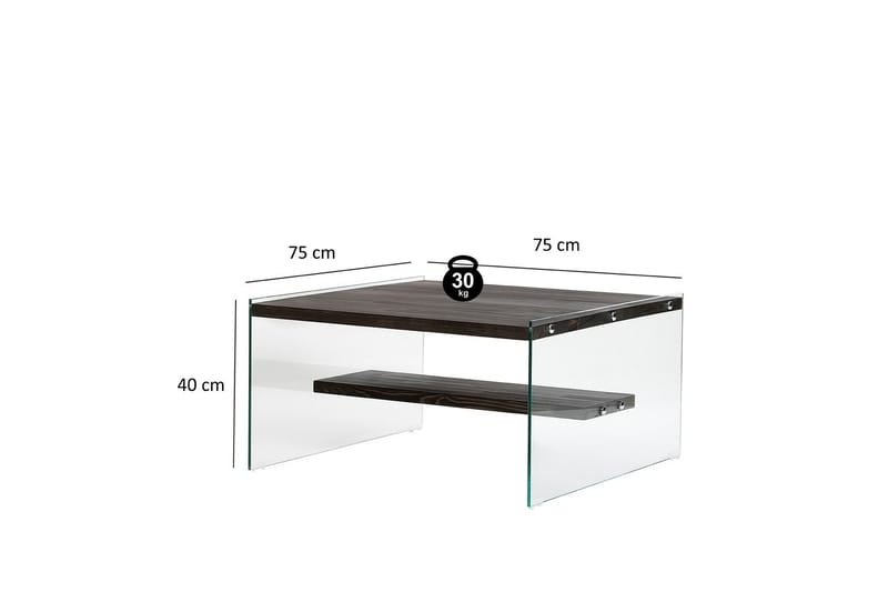 Soffbord Banize 75 cm - Antracit - Soffbord