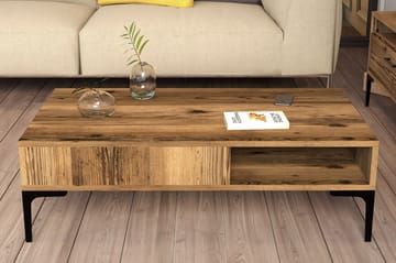Soffbord Barbele 105x32,6x105 cm - Brun - Möbler - Bord & matgrupp - Soffbord