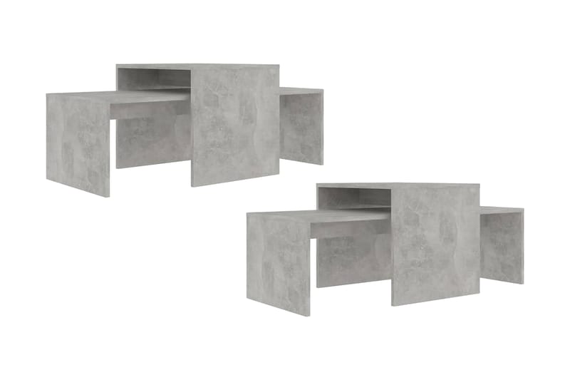 Soffbord betonggrå 100x48x40 cm spånskiva - Grå - Soffbord - Satsbord