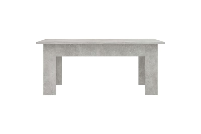 Soffbord betonggrå 100x60x42 cm spånskiva - Grå - Soffbord