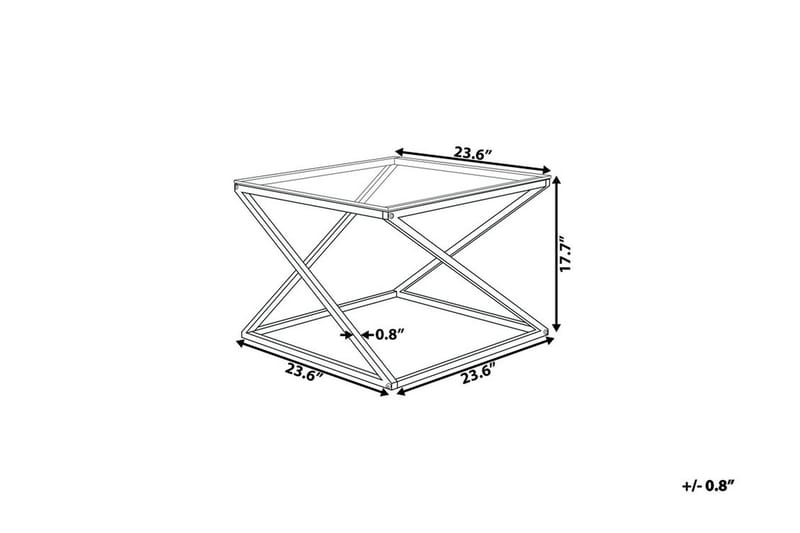 Soffbord Beverly 60 cm - Silver - Möbler - Bord & matgrupp - Soffbord