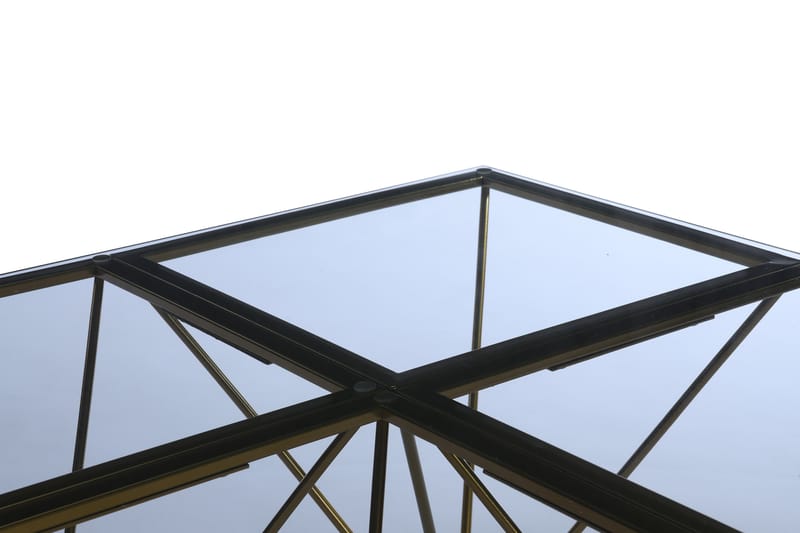 Soffbord Bijou 120 cm - Rökfärgat glas/Mässing - Möbler - Bord & matgrupp - Soffbord