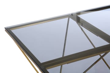 Soffbord Bijou 80 cm - Rökfärgat glas/Mässing - Möbler - Bord & matgrupp - Soffbord