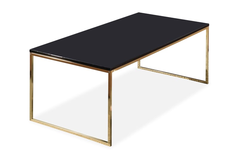 Soffbord Brucken 120 cm - Svart/Guld - Soffbord