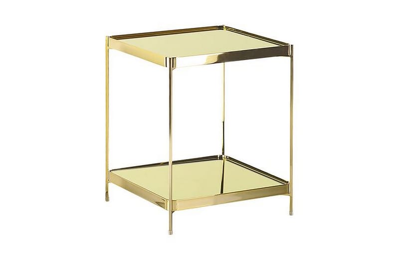 Soffbord Brysyn 41 cm - Glas/Guld - Soffbord