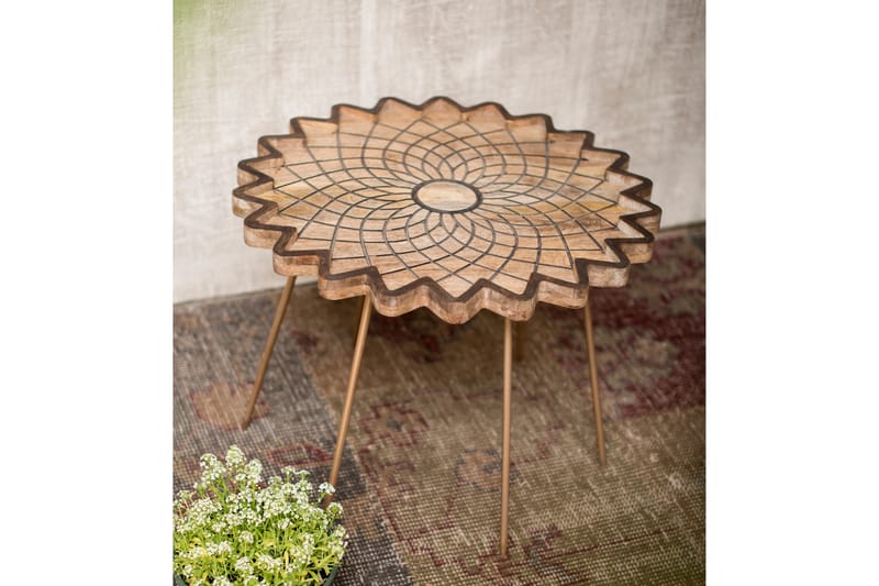 Soffbord Caminda 40 cm Runt - Mangoträ/Natur - Möbler - Bord & matgrupp - Soffbord