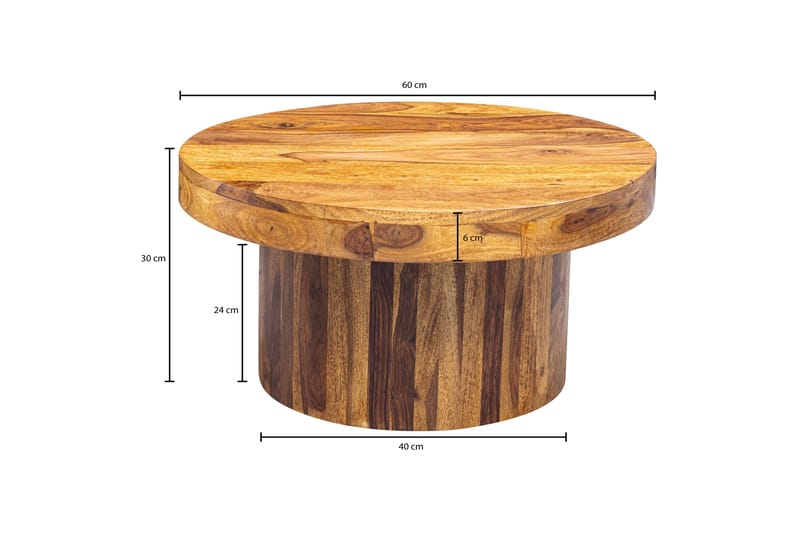 Soffbord Cardie 60 cm - Trä|natur - Möbler - Bord & matgrupp - Soffbord