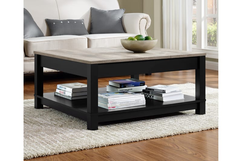 Soffbord Carver 90 cm Svart - Dorel Home - Möbler - Bord & matgrupp - Soffbord