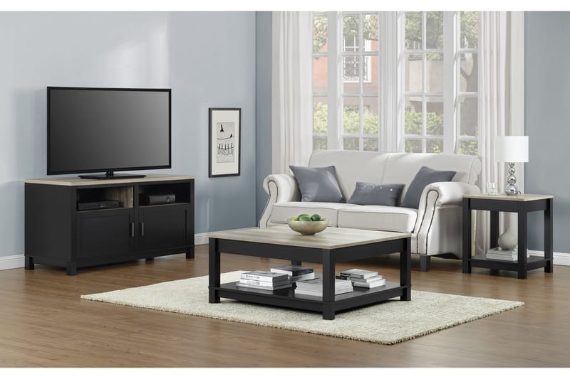 Soffbord Carver 90 cm Svart - Dorel Home - Möbler - Bord & matgrupp - Soffbord