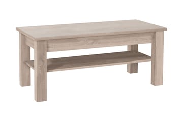 Soffbord Cezac 110 cm med Förvaring Hylla - Beige/Grå - Möbler - Bord & matgrupp - Soffbord